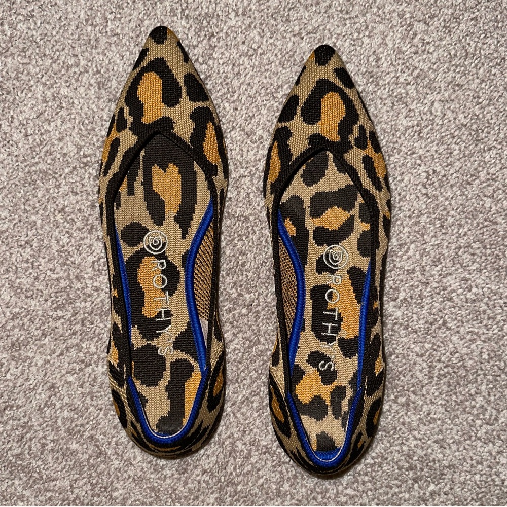 Rothy’s leopard print shoes